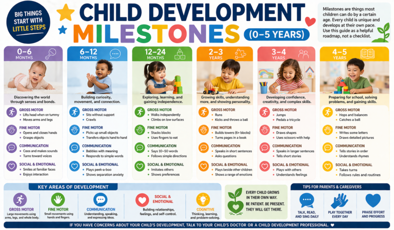 Child development milestones (0–5 years): a complete parent guide – TEAH